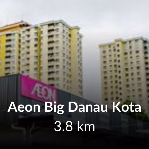 Aeon Big Danau Kota near PV22 Residences Setapak, 3.8km away