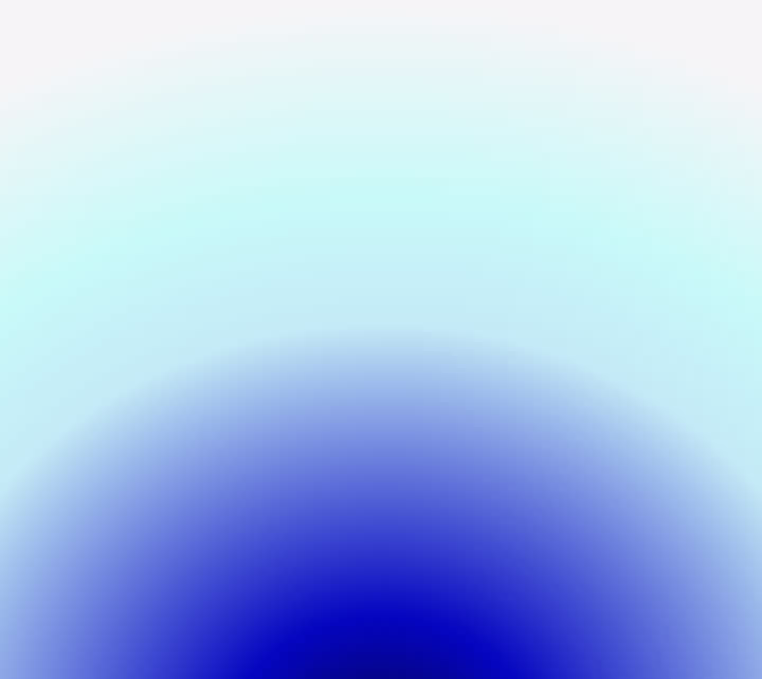 Radial gradient of blue