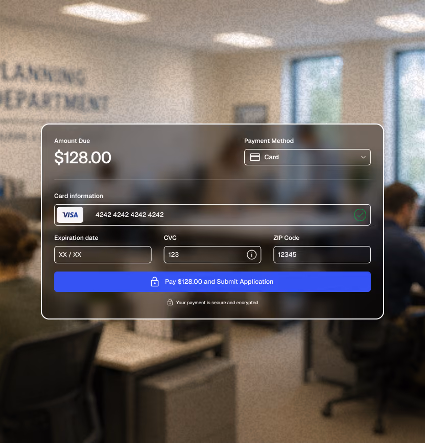 Timeline showing reservation workflow and payment steps from submission to receipt sent with dates and times.