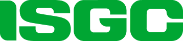 ISGC green text logo on transparent background