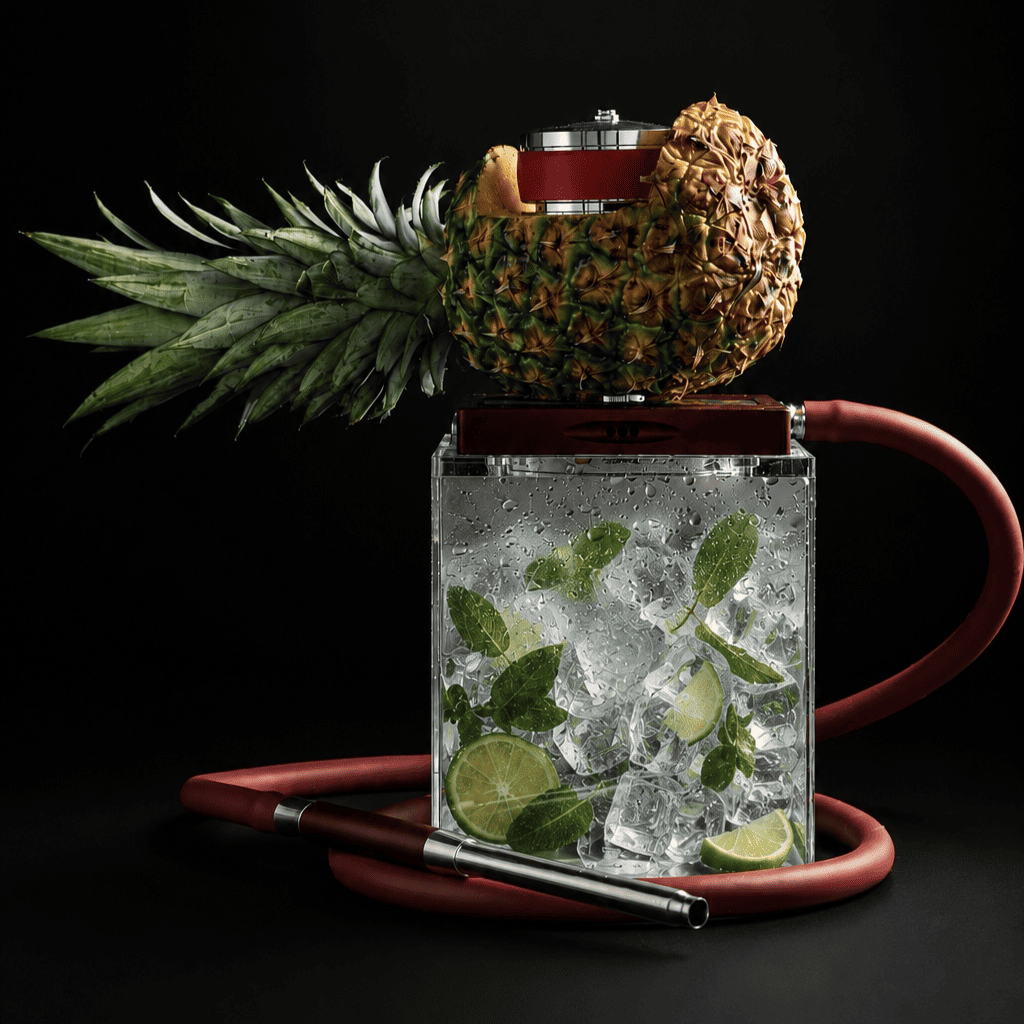 Iceberg hookah with double mint, lime, and ice flavor profile at ANTARES Lounge