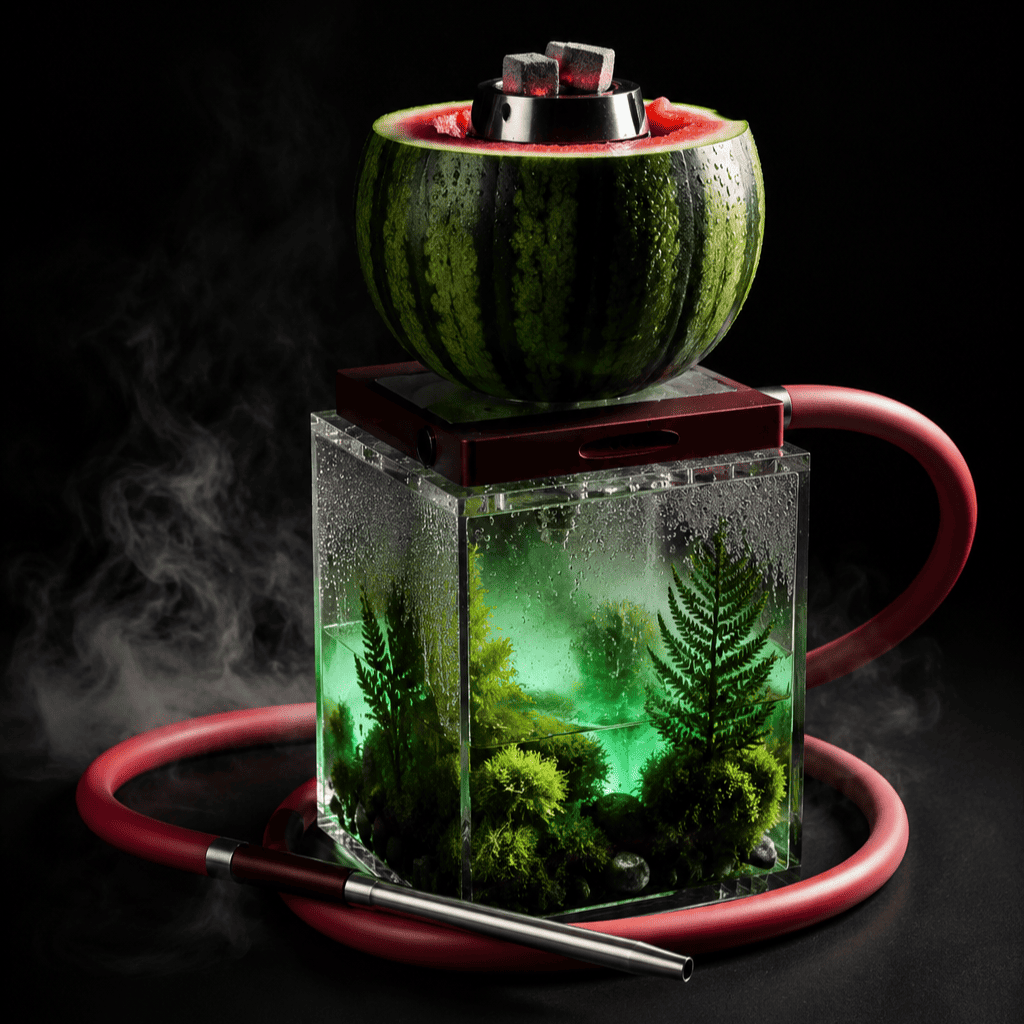 Emerald Forest hookah with kiwi, green apple, and mint flavor profile at ANTARES Lounge