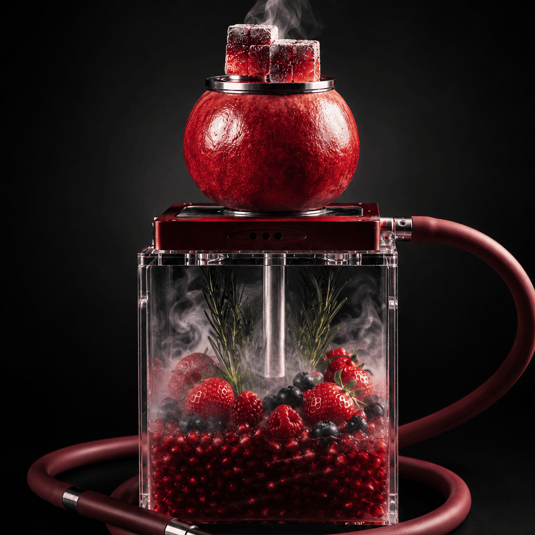 Berry Crush hookah with strawberry, blueberry, and grape flavor profile at ANTARES Lounge