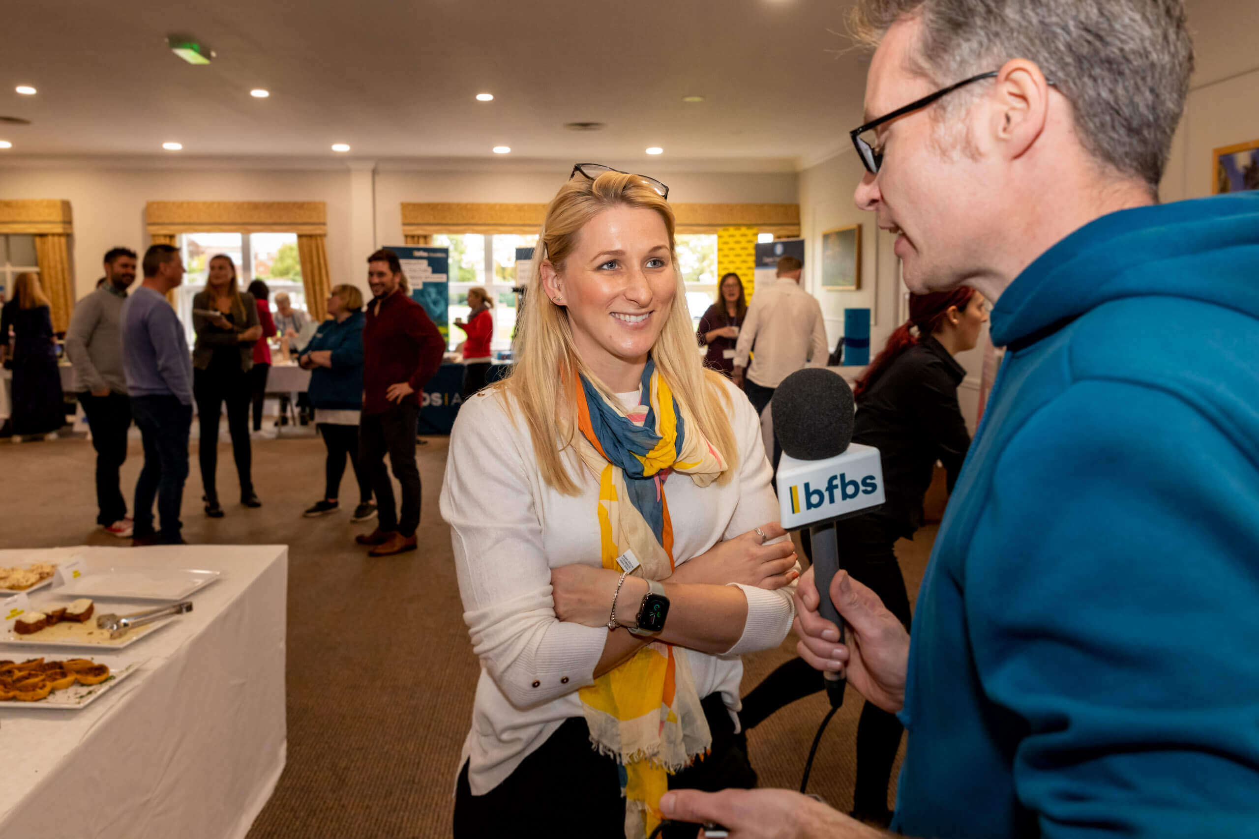 Speakers engaging with the audience at the BFBS Spouse Hour 2021 event