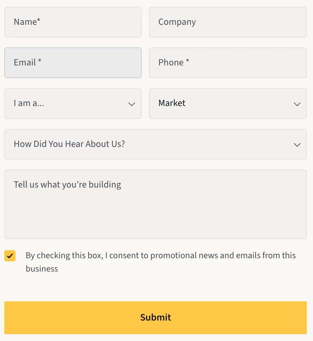 Get In Touch Form