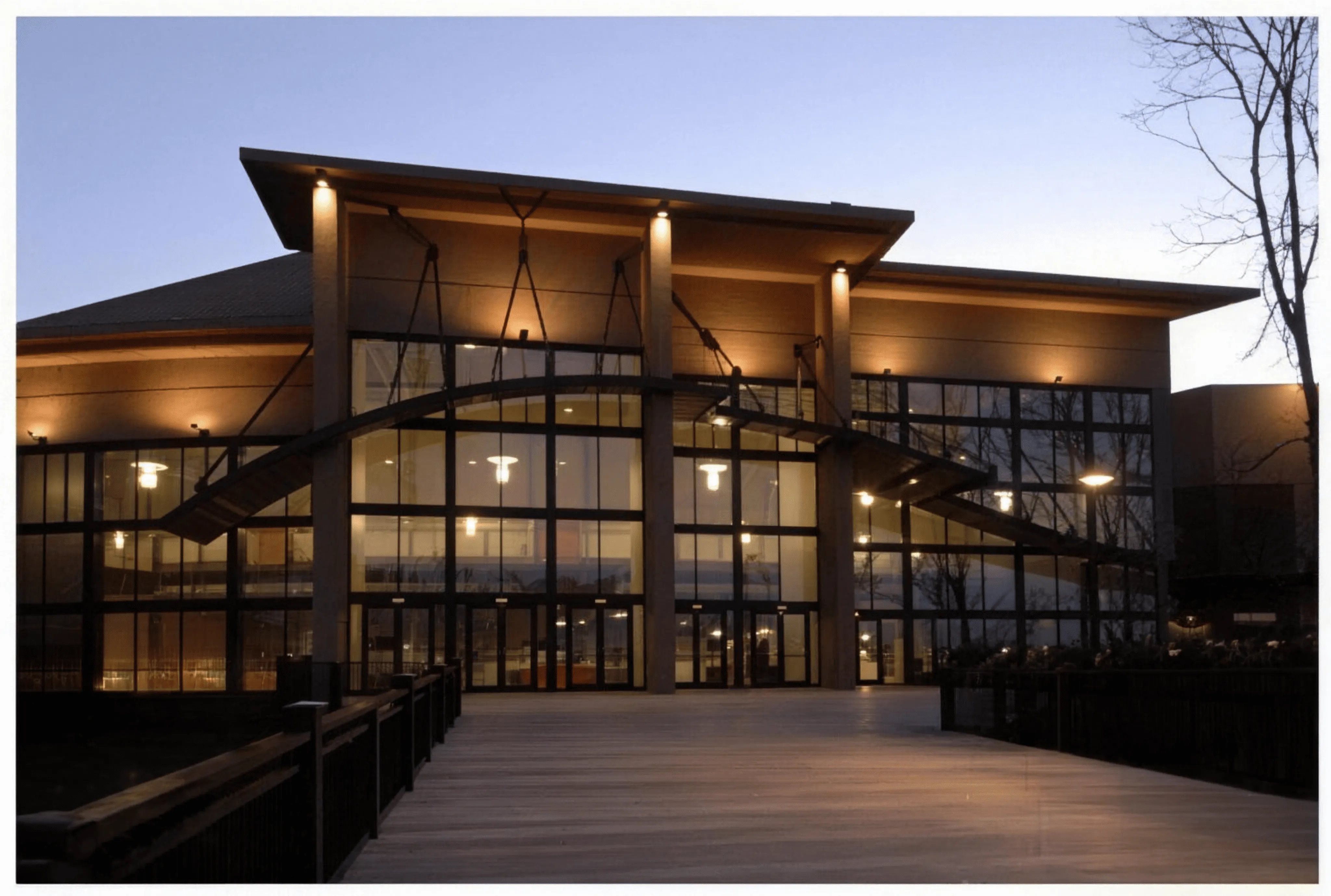 12Stone Church campus at dusk