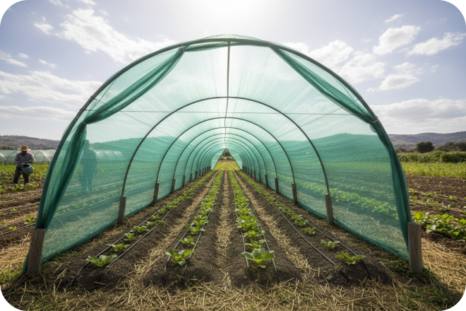 For selected nurseries, gardens and plant areas requiring higher shade coverage.