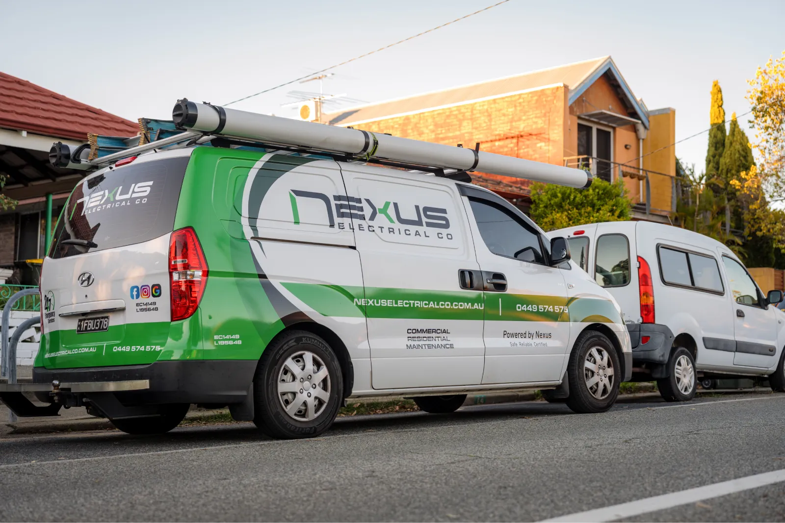 Nexus Electrical Co service van for commercial and residential electrical work