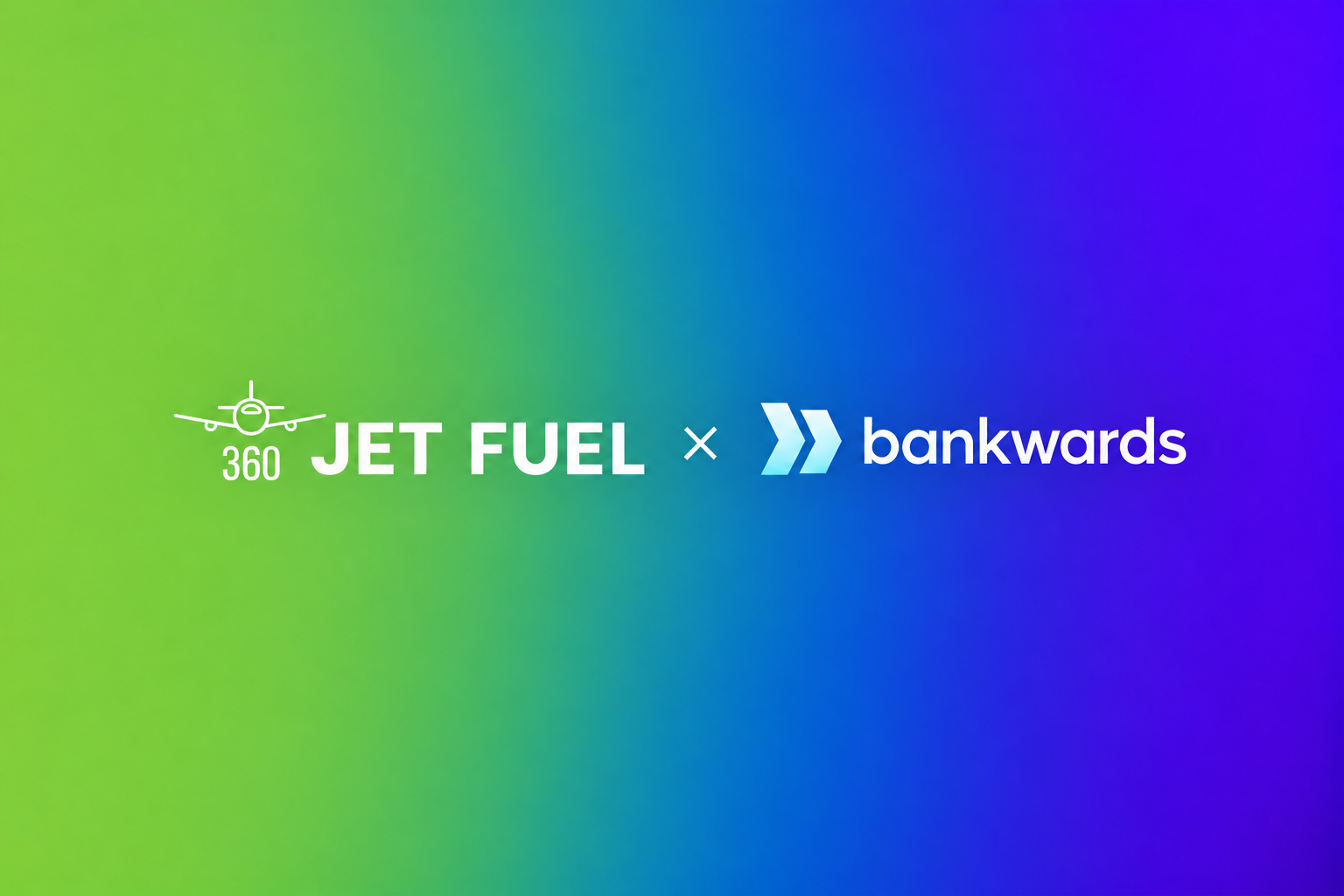 360 Jet Fuel and BankWards partnership graphic for cross-border aviation fuel payments