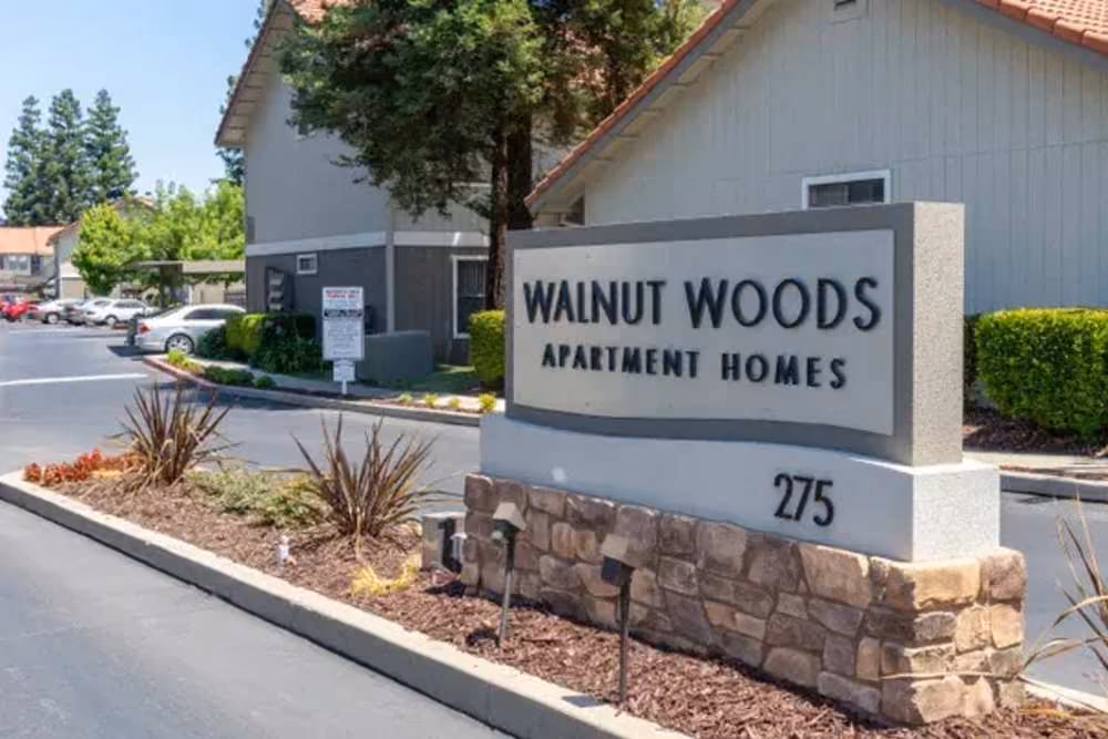 Exterior entrance sign