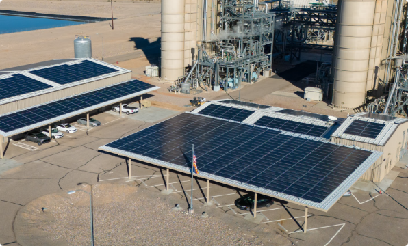 Commercial solar panels covered by a lifetime warranty