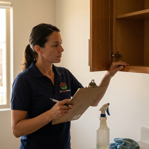 All Bright technician finishing a surface in a South Bay home