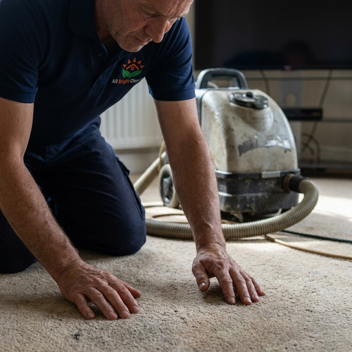 All Bright technician finishing a surface in a South Bay home