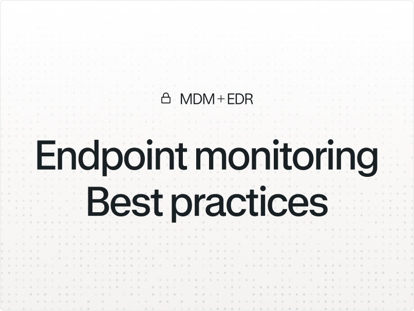 Illustration for the article "Endpoint monitoring best practices for distributed teams"