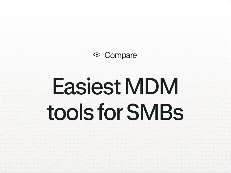 Illustration for the article "Top 5 easiest MDM tools to deploy for small IT teams"