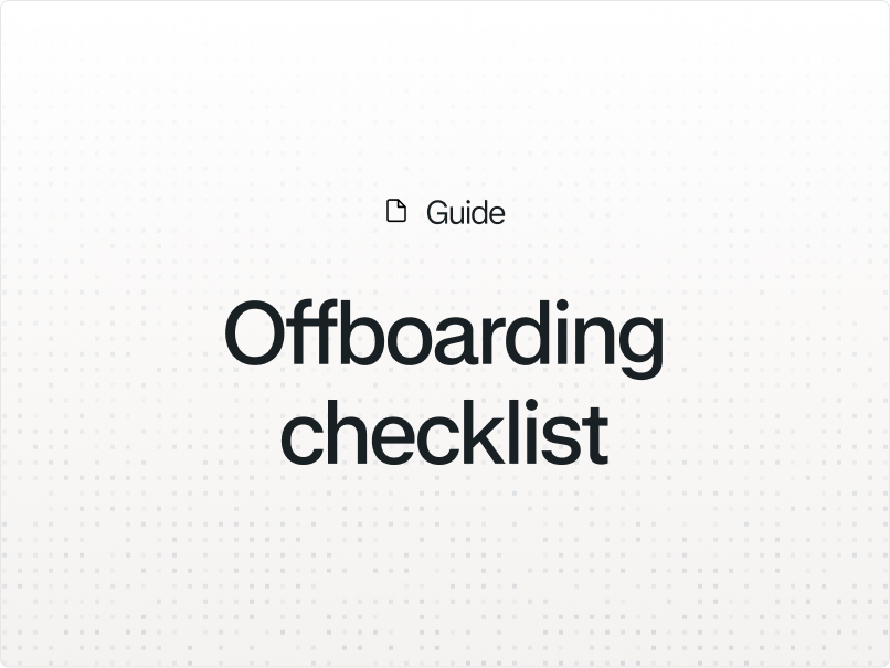 Illustration for the article "IT offboarding checklist: how to automate employee offboarding in 2026"