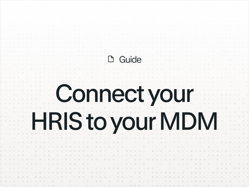 Illustration for the article "Top 5 benefits of connecting your HRIS to your MDM"