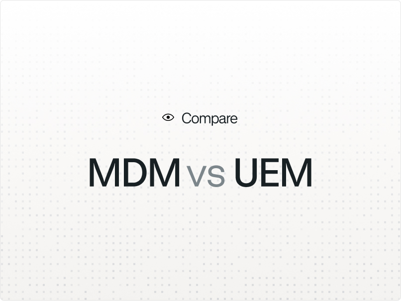 Illustration for the article "MDM vs. UEM: What's the difference and which one do you actually need?"