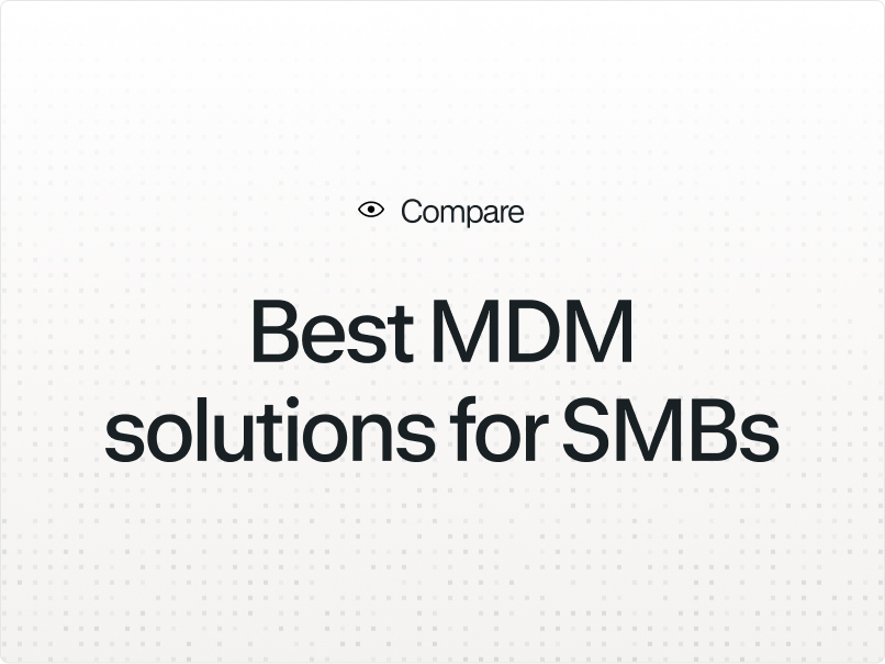 Illustration for the article "Best MDM Solutions for SMBs in 2026"