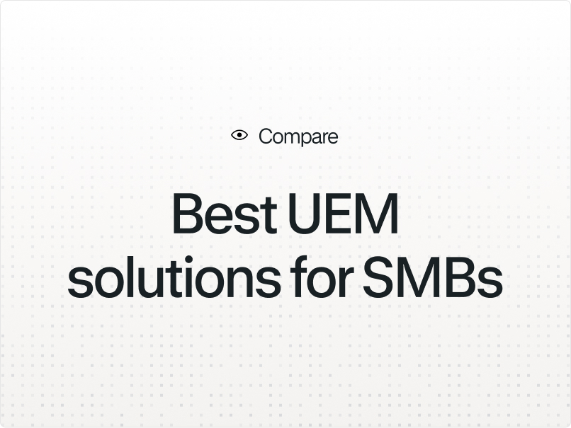 Illustration for the article "Best UEM Solutions for SMBs in 2026"