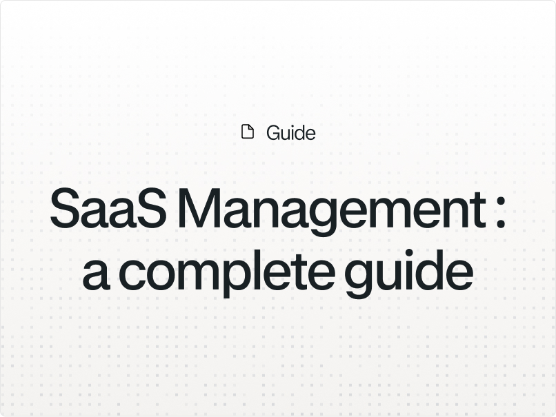 Illustration for the article "SaaS management platforms: A complete guide"