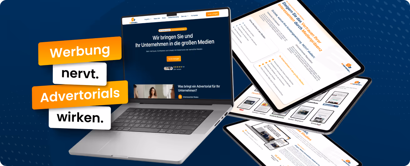 Unsere Arbeit für Ad 2.0 - Advertorial.de