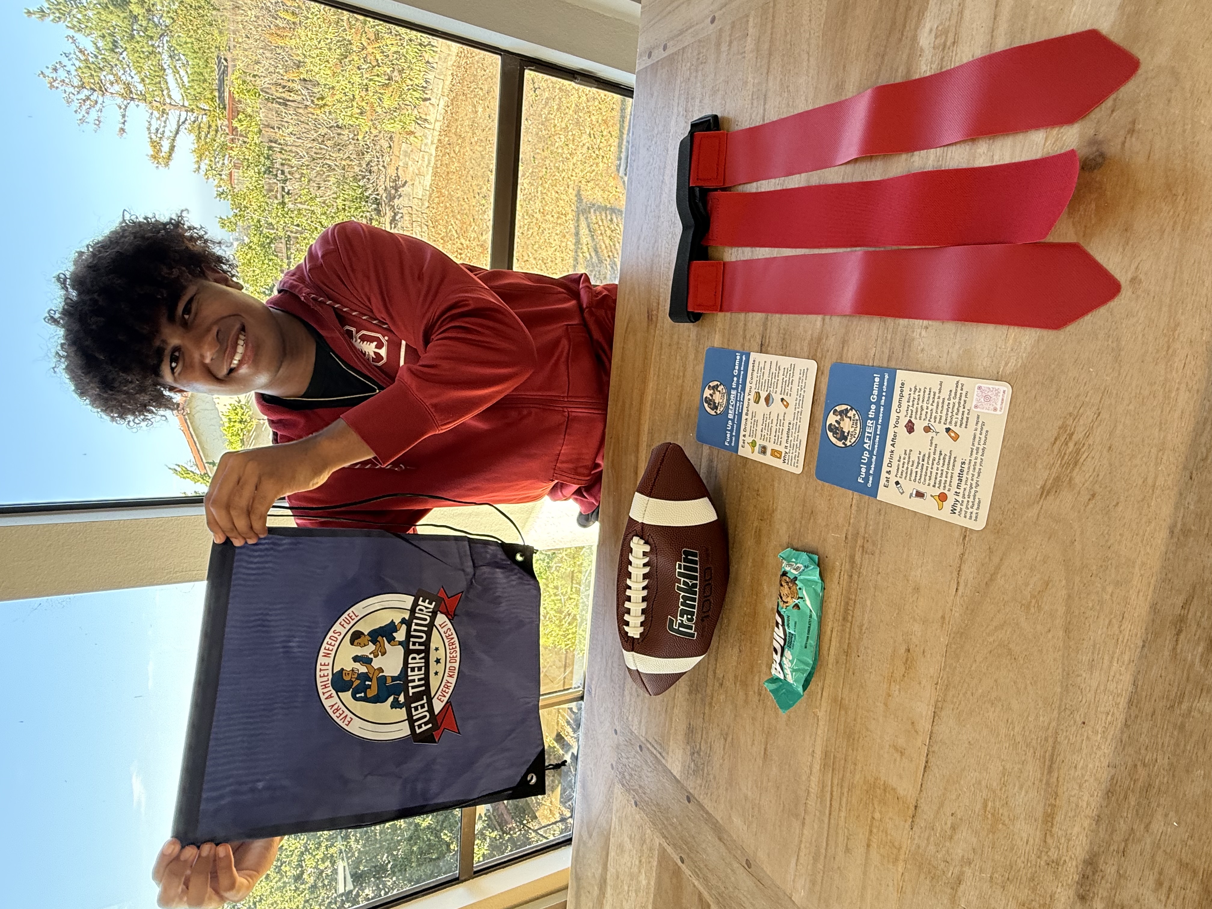 Lennon with an FTF Game Day Kit