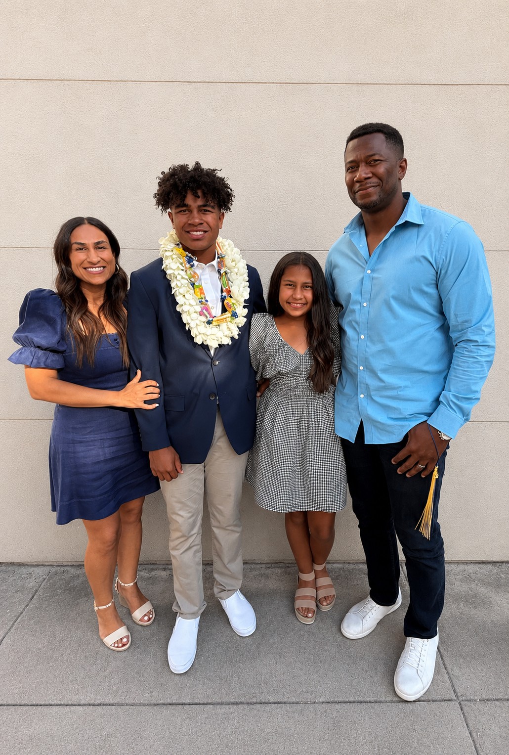 The Fells Family (from left to right) — Nahall, Lennon, Layla and Daniel