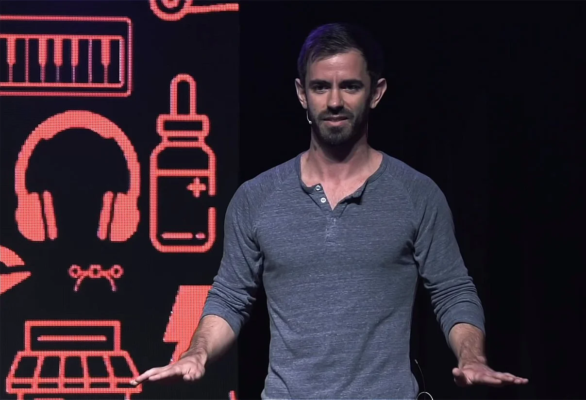 Matt Thieleman speaking on stage