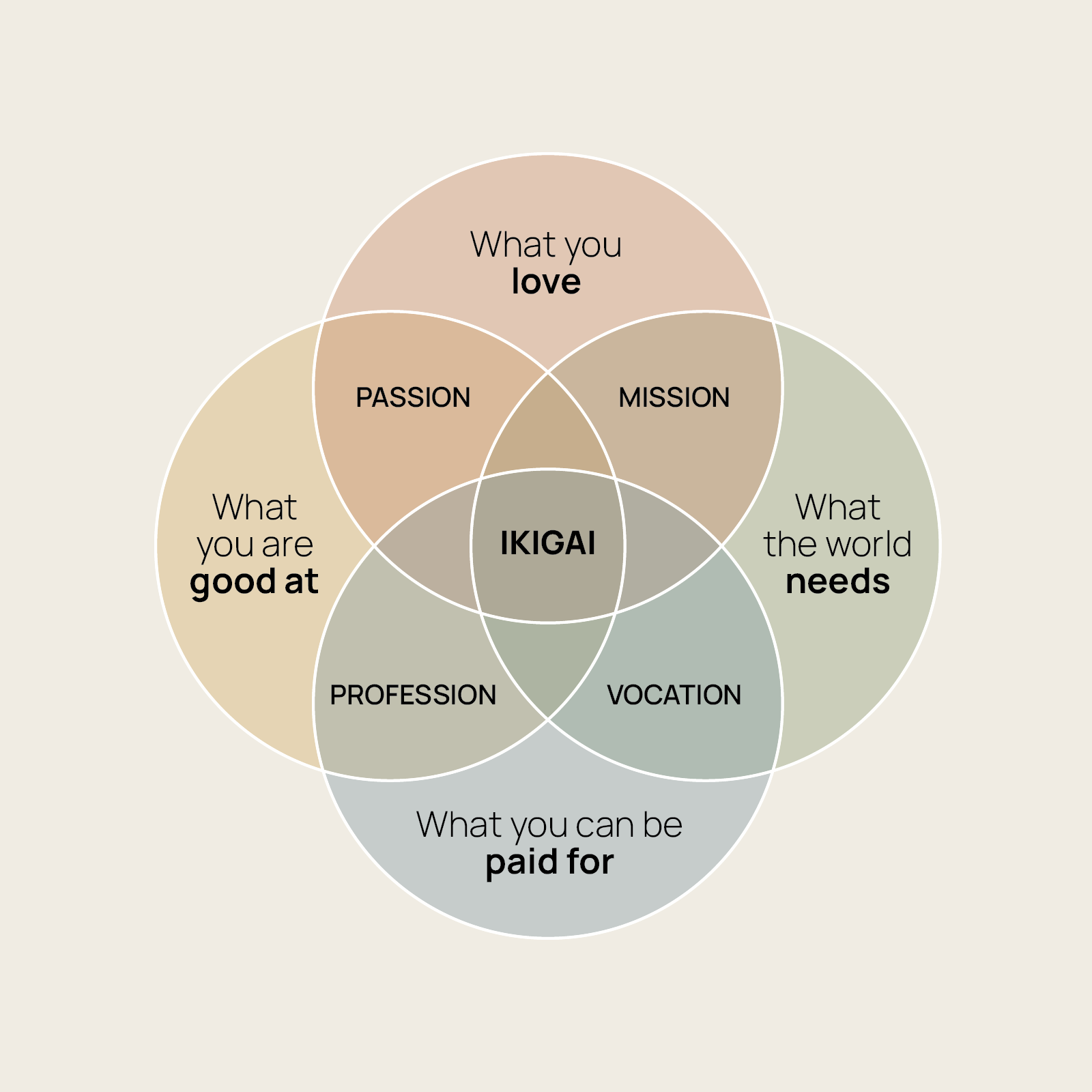 Ikigai - Primary Visual Diagram