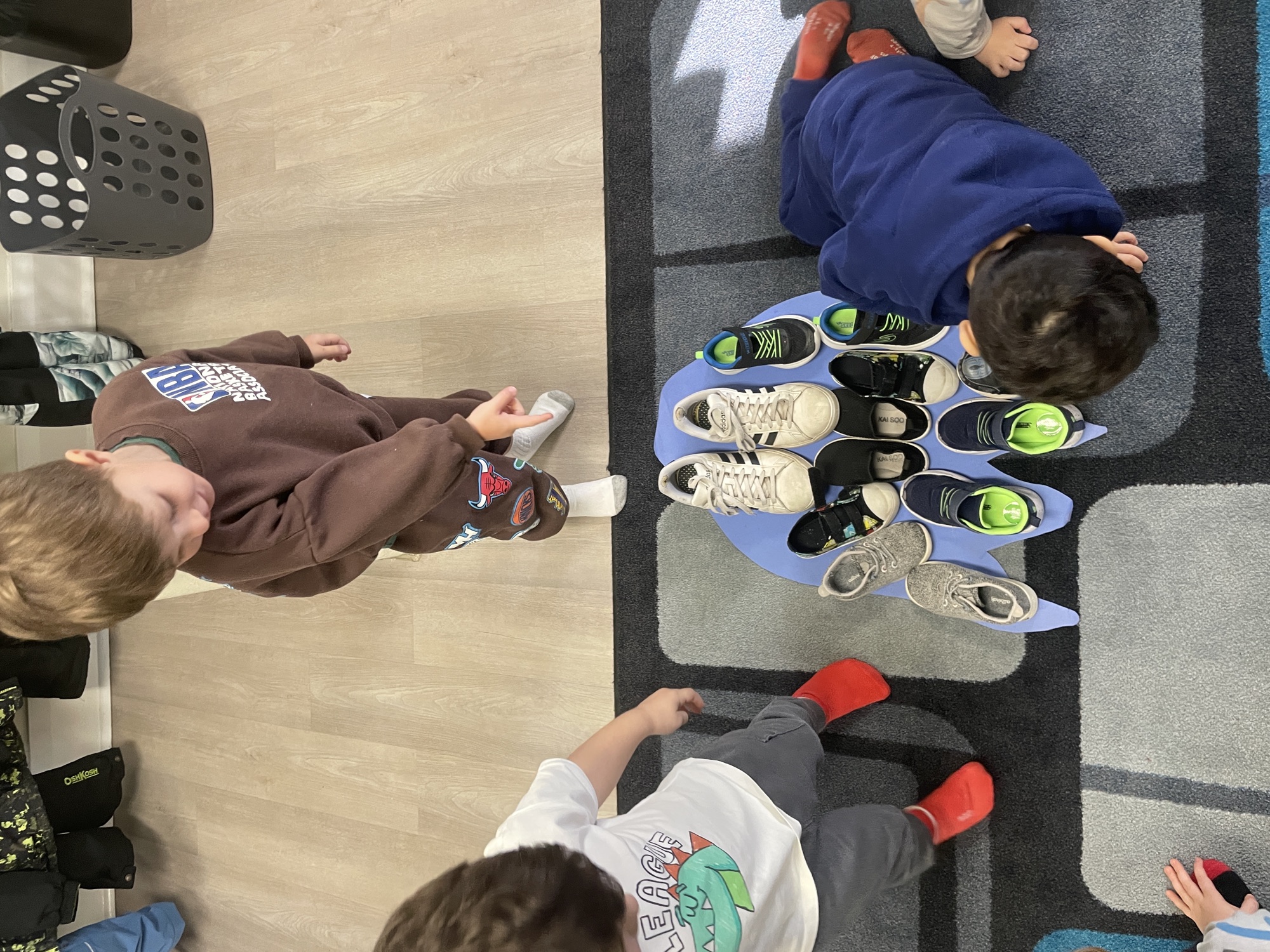 The shoe game before pickup