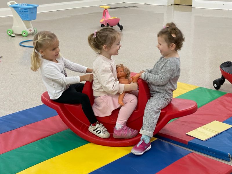 Children playing in one of Oriole's indoor gyms