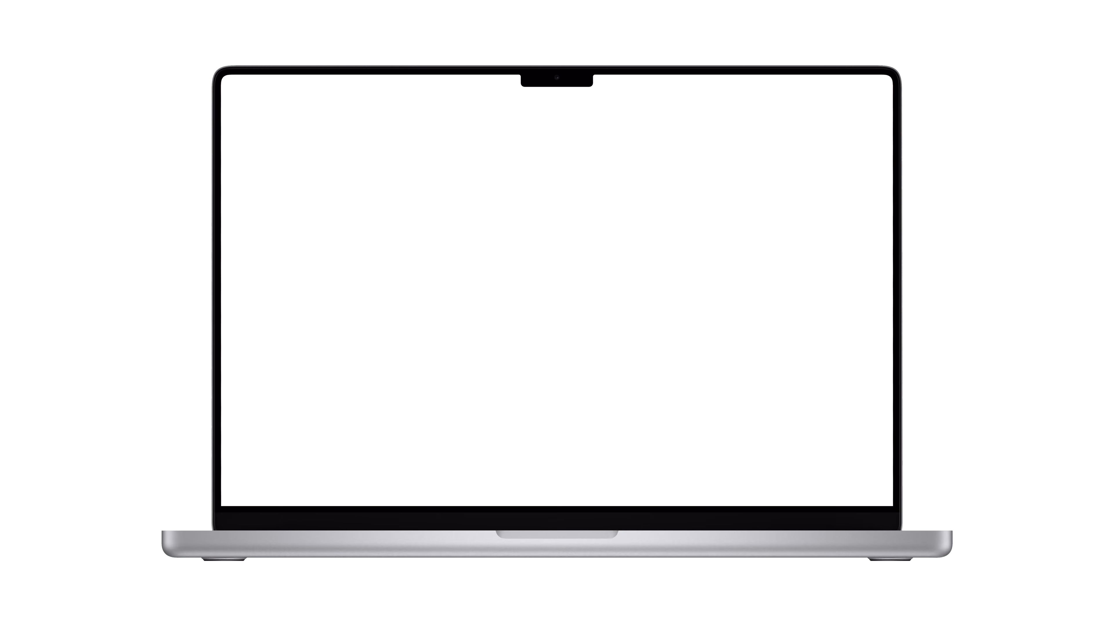 MacBook mockup displaying a website design.