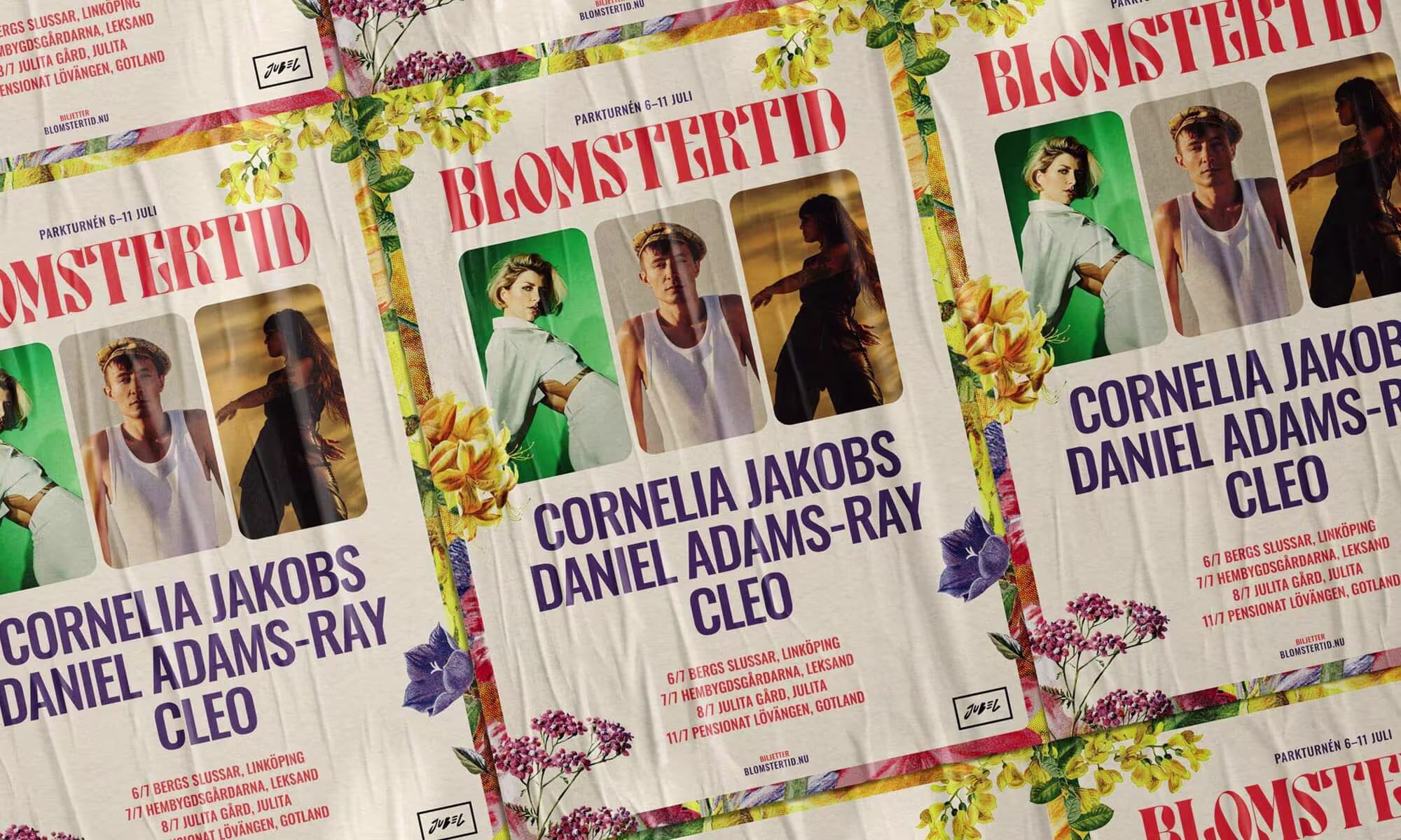 Blomstertid festival website main visual.