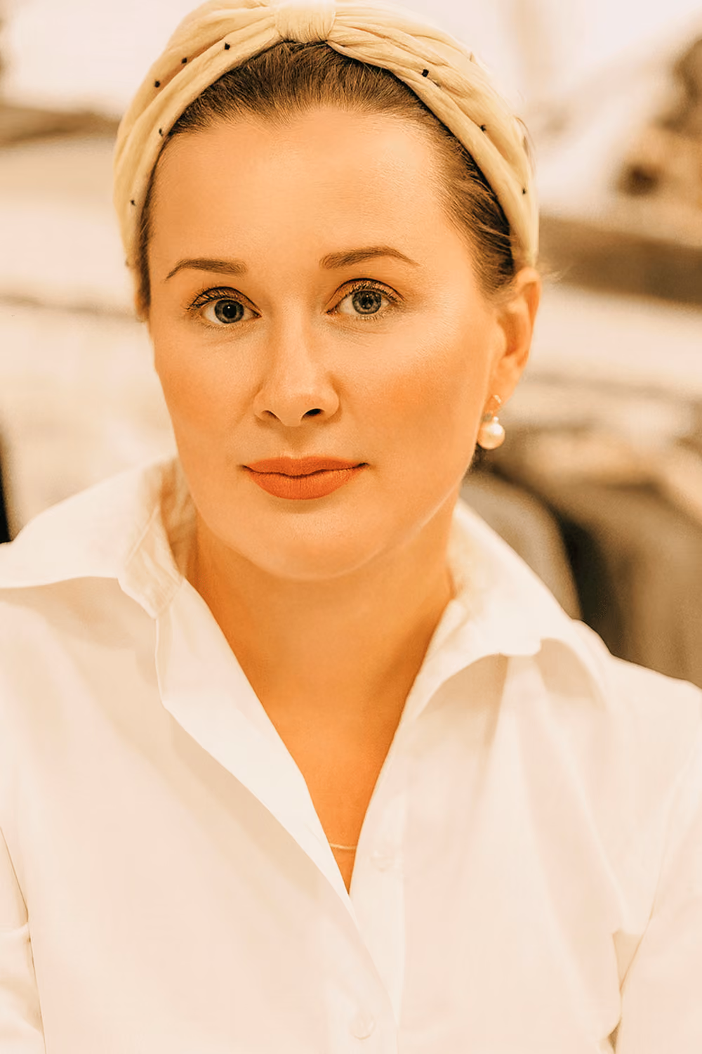 Portrait of Karolina Skande. CEO of Presskontakterna.