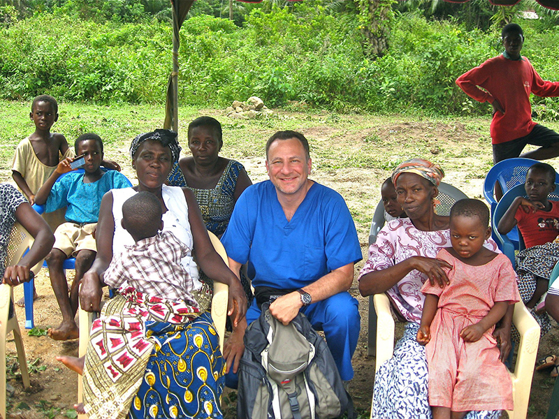 dr. bardash with children

