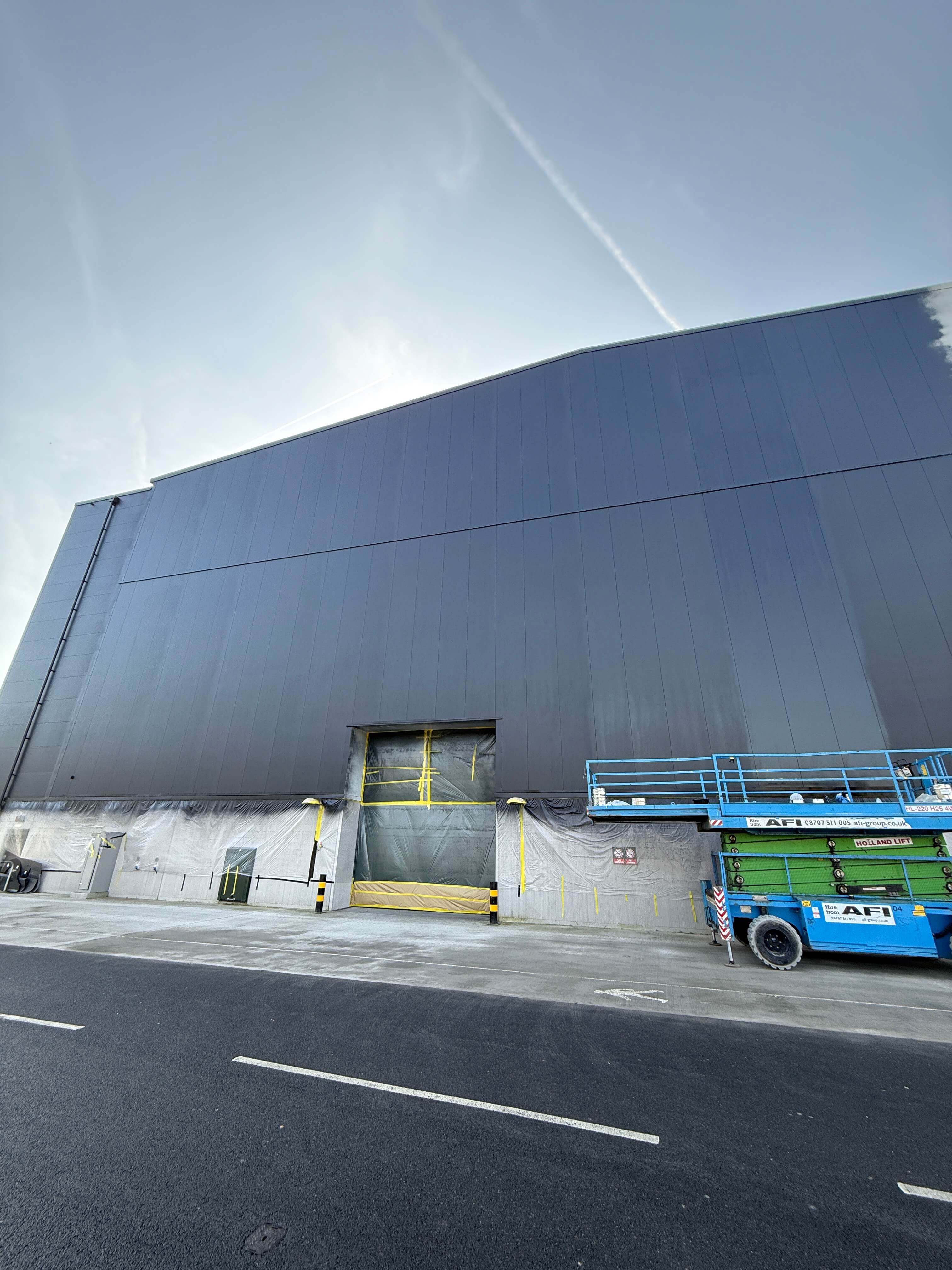 Shepperton Studios; Large-Scale Cladding Spray Painting Project