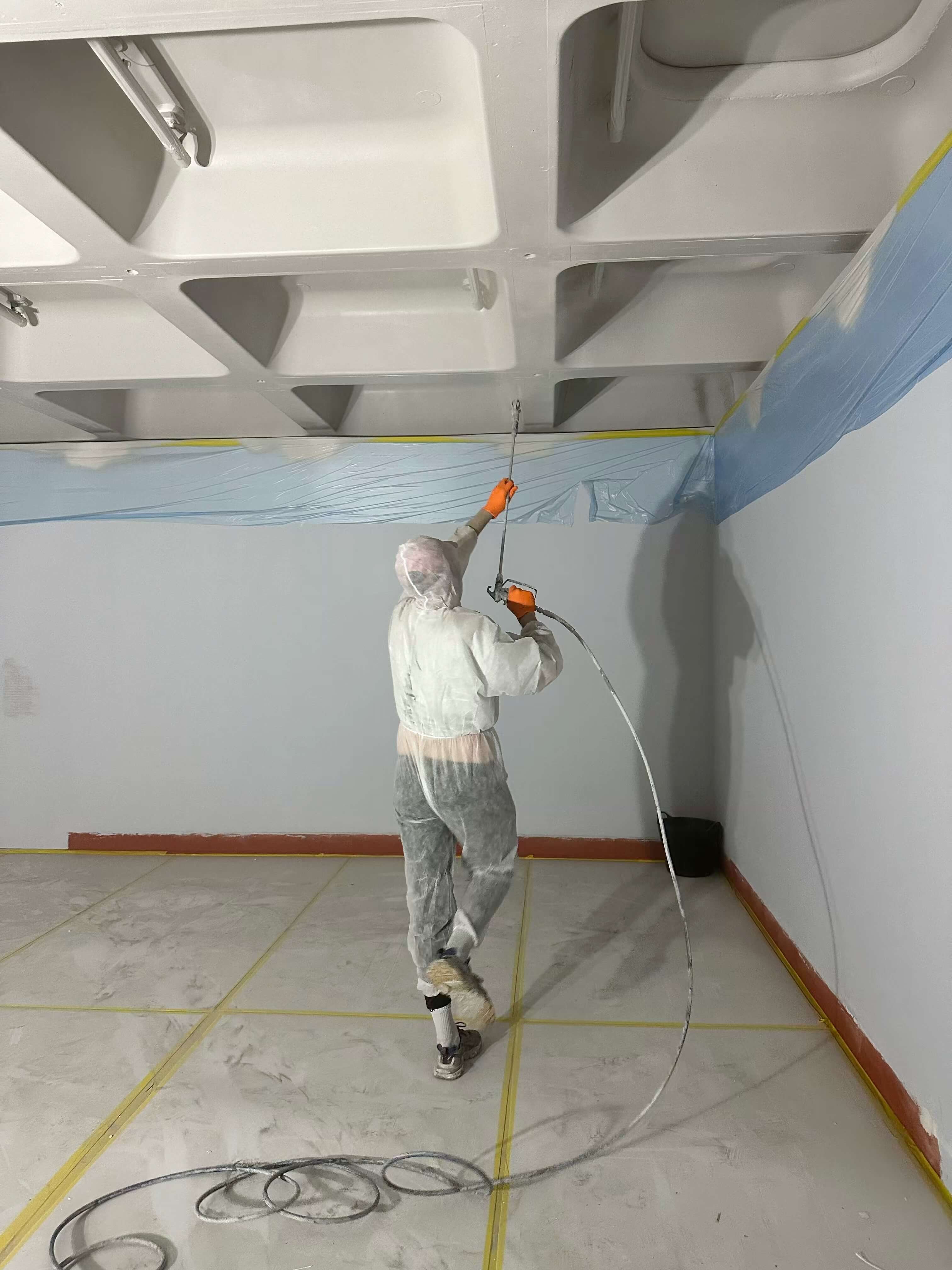 Commercial Ceiling Spray Painting
