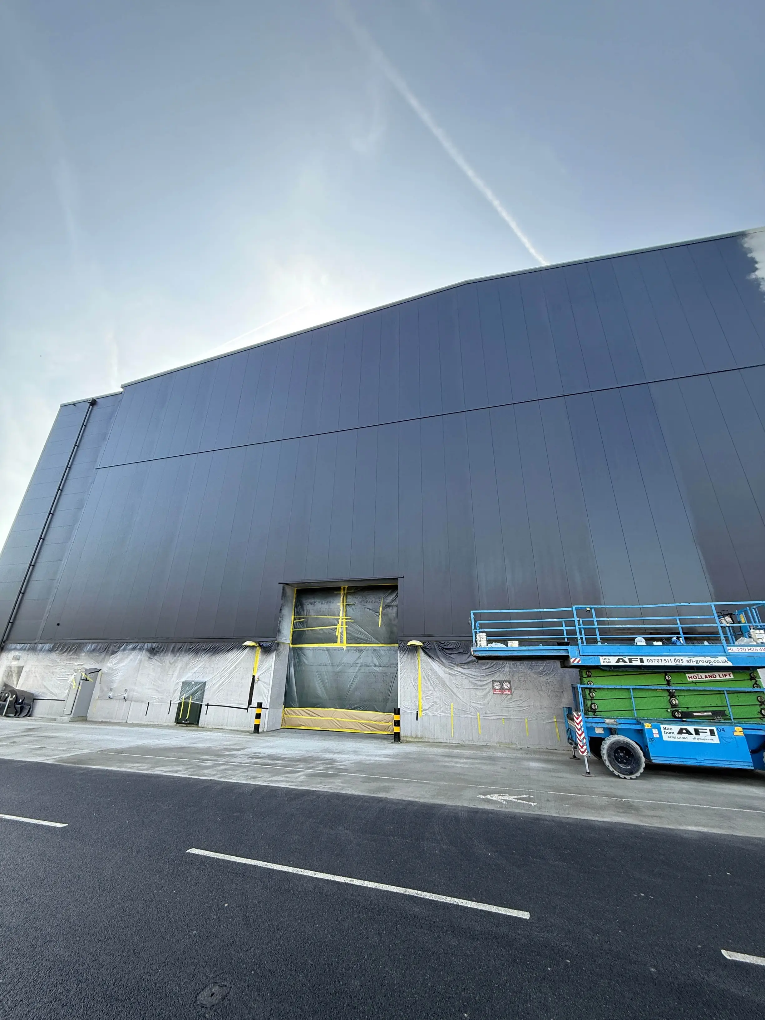 Shepperton Studios; Large-Scale Cladding Spray Painting Project