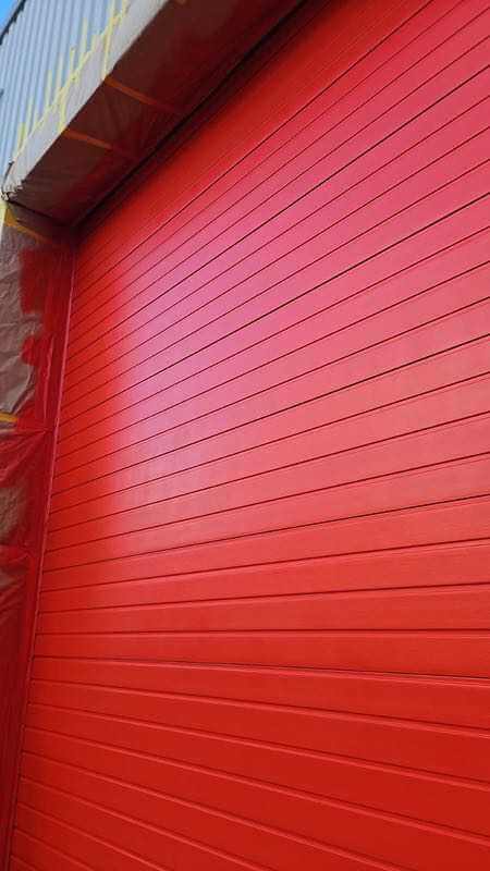 Roller Shutter Spray Painting