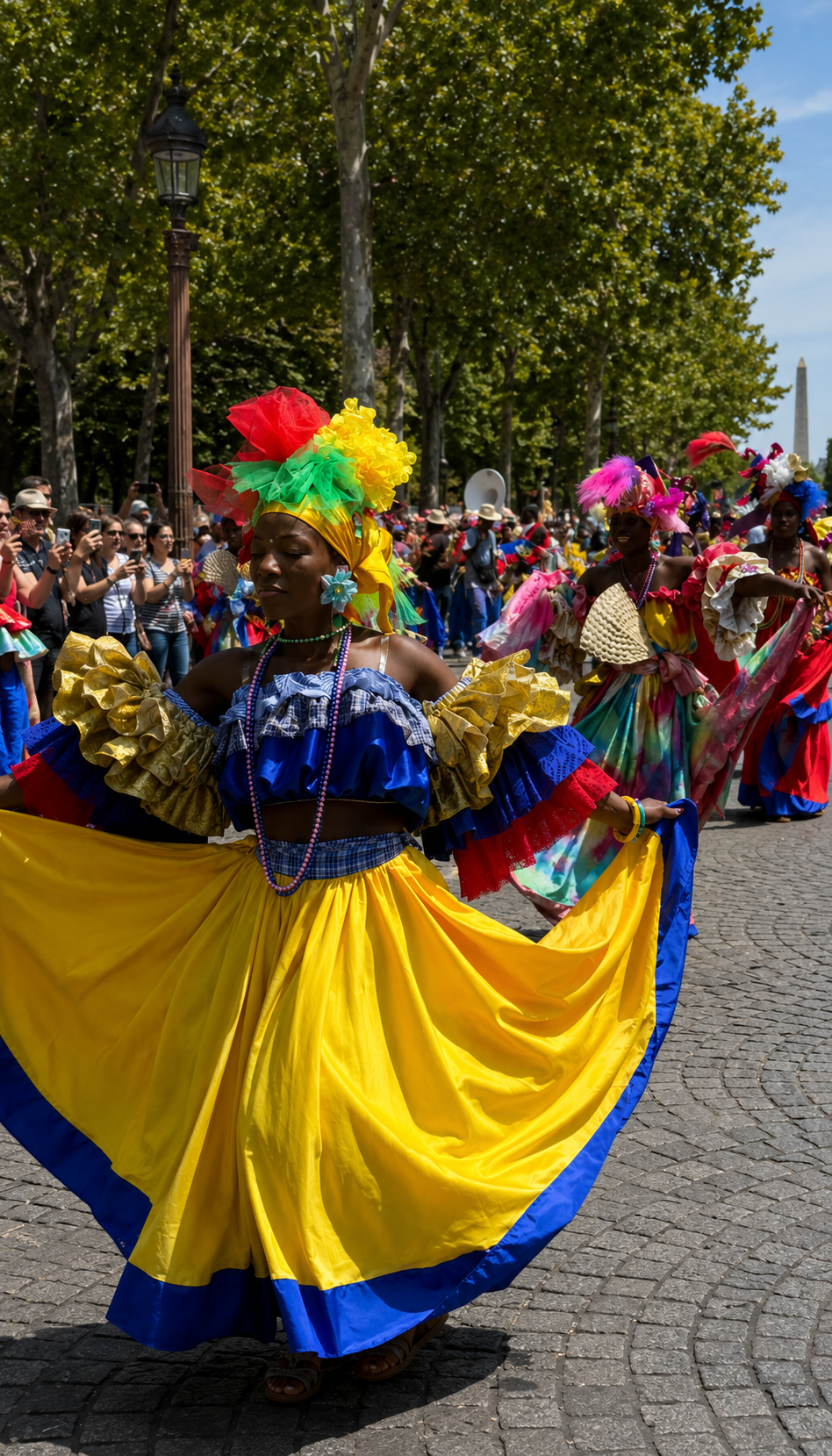 Vêtement traditionnel haïtien au carnaval de Paris