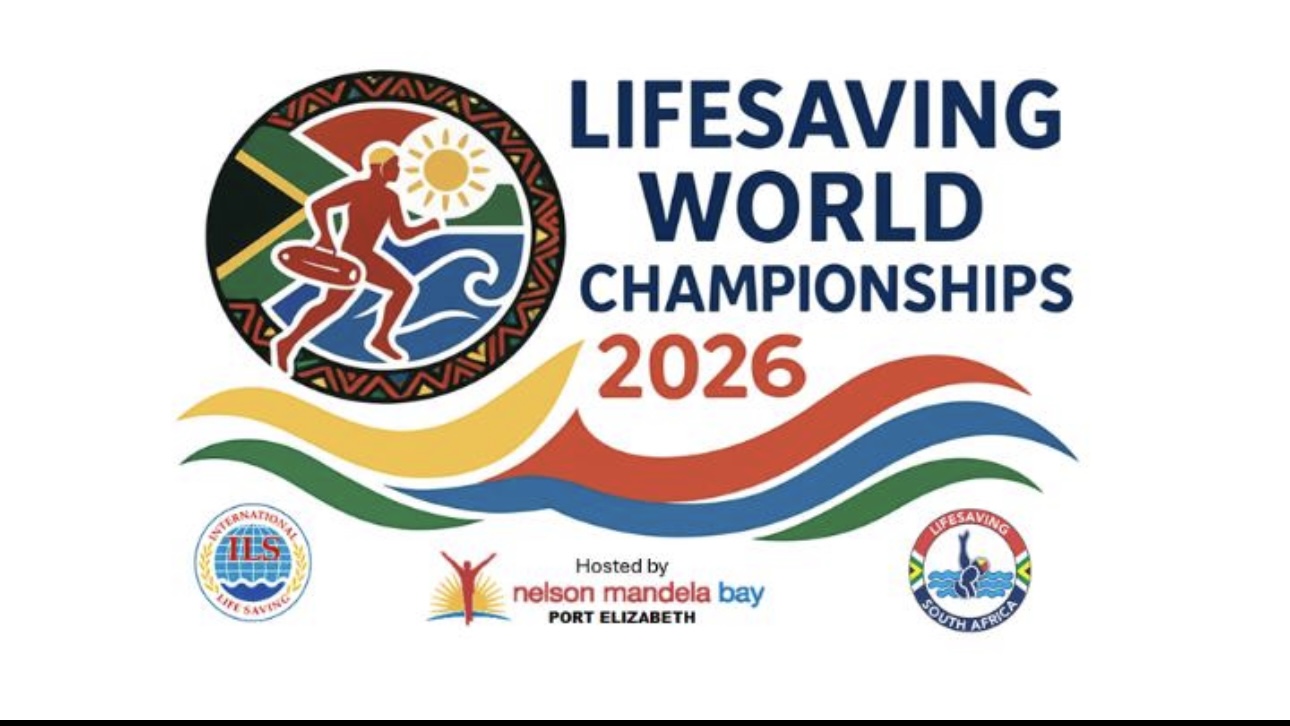 Affiche des Championnats du monde de sauvetage aquatique 2026, Nelson Mandela Bay, Afrique du Sud