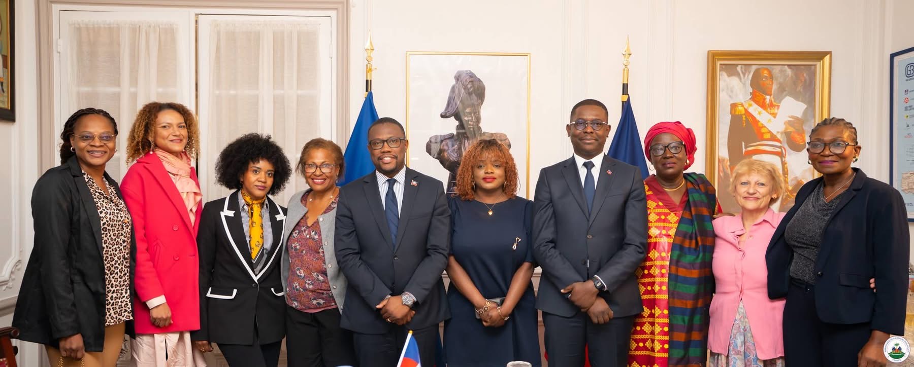 Louino Volcy, ambassadeur d'Haïti en France, lors de la soirée Femmes Actives Modèles