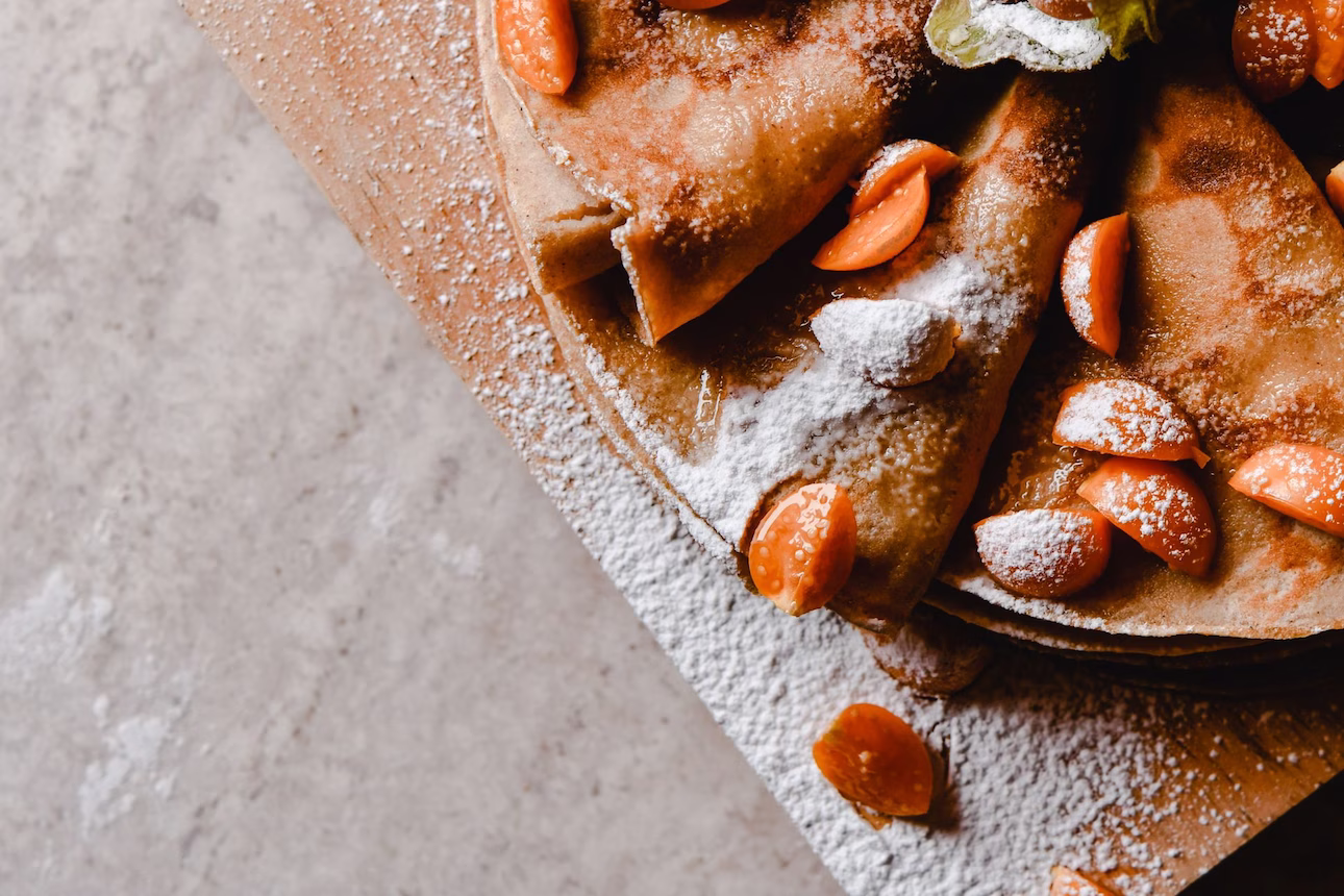 Frische Crêpes als Dessert-Angebot beim Event