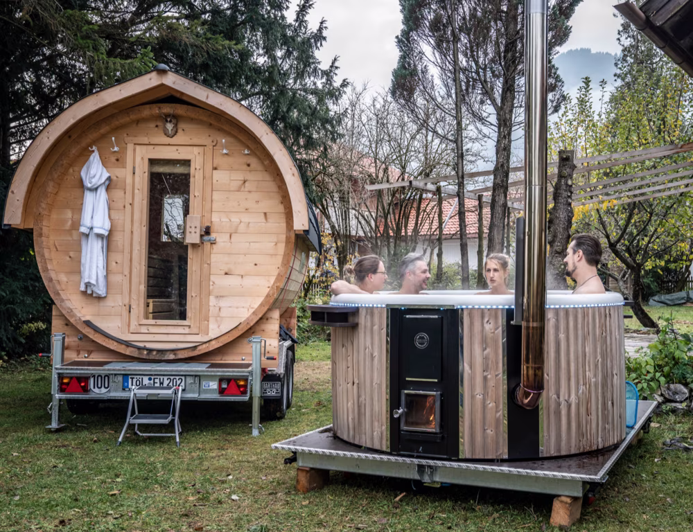 Sauna- und Badefass-Verleih als Wellness-Extra