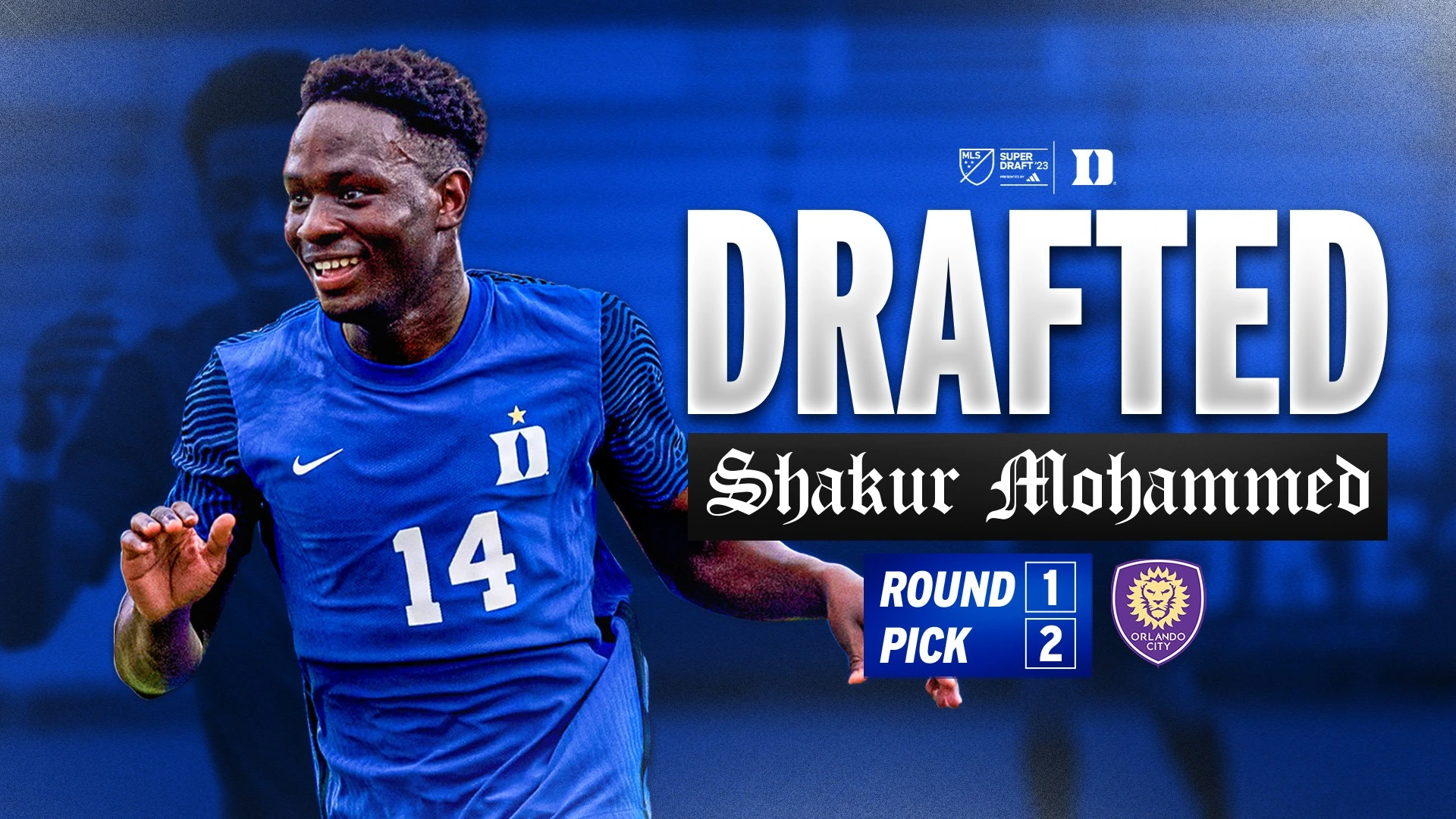 Mohammed is drafted by Orlando City