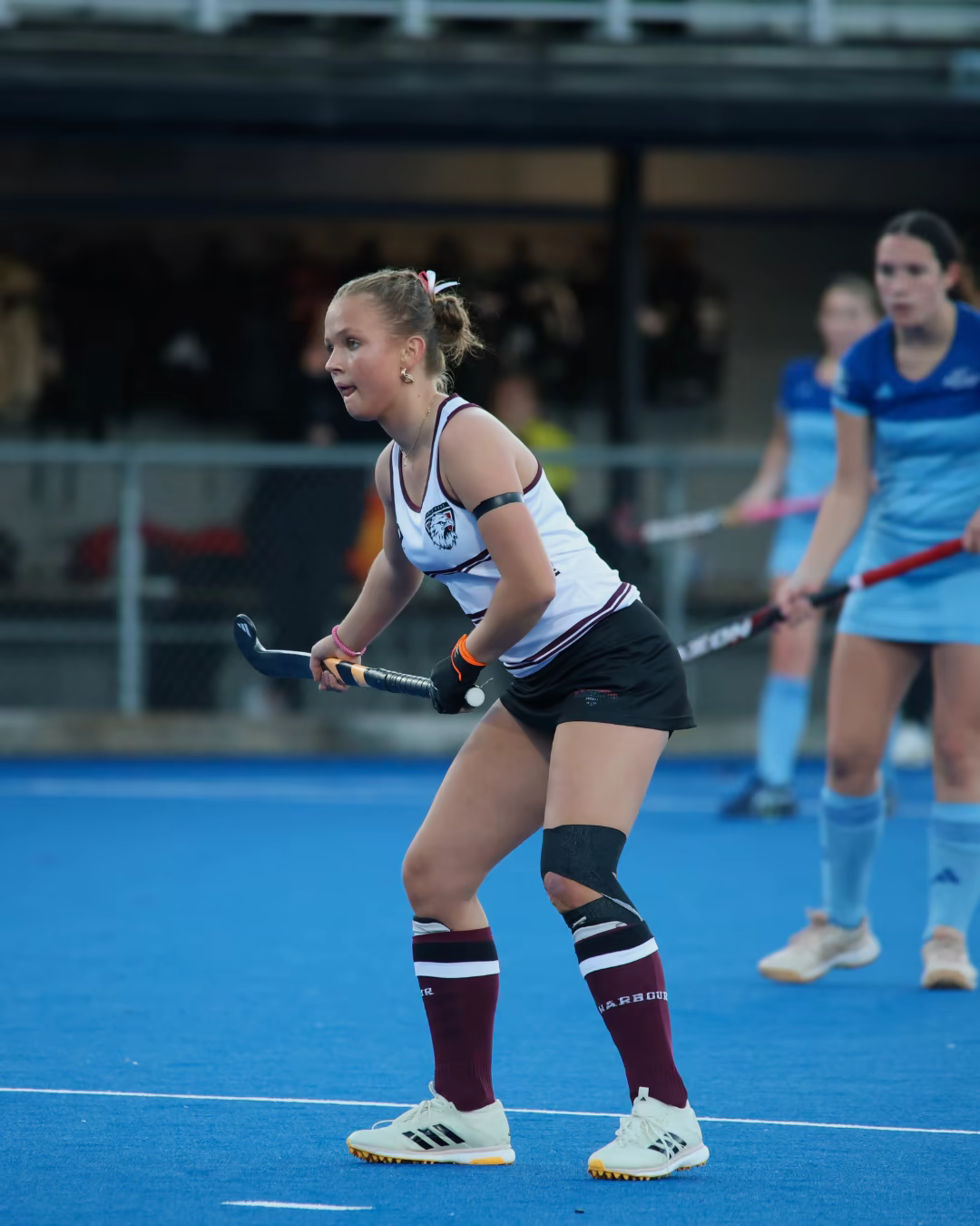 Alma Casper playing field hockey