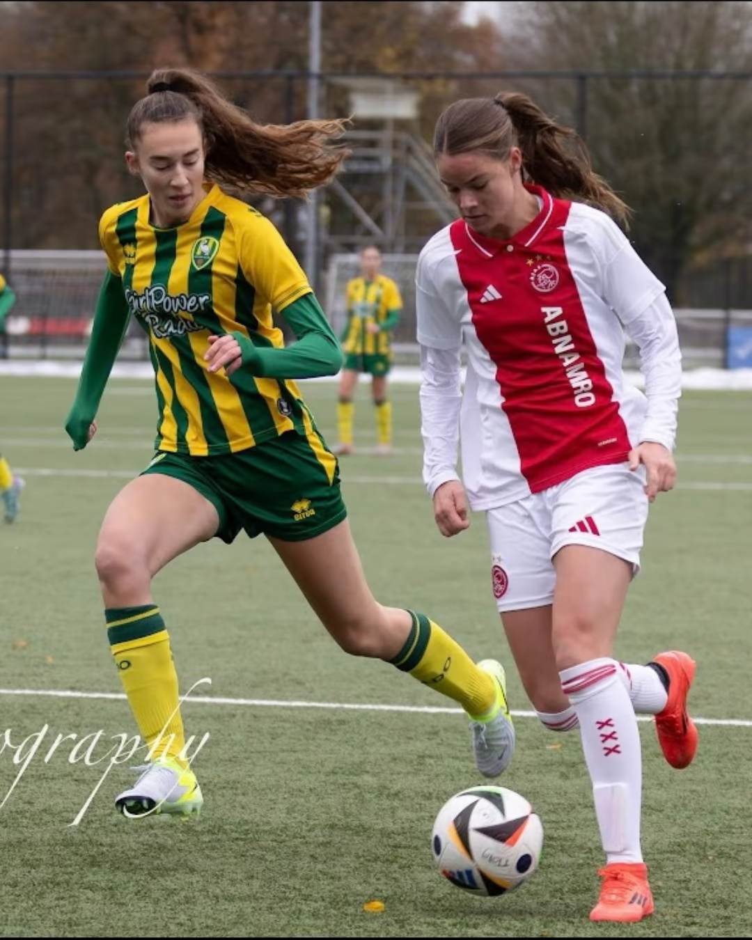 Olivia Verbeet playing soccer