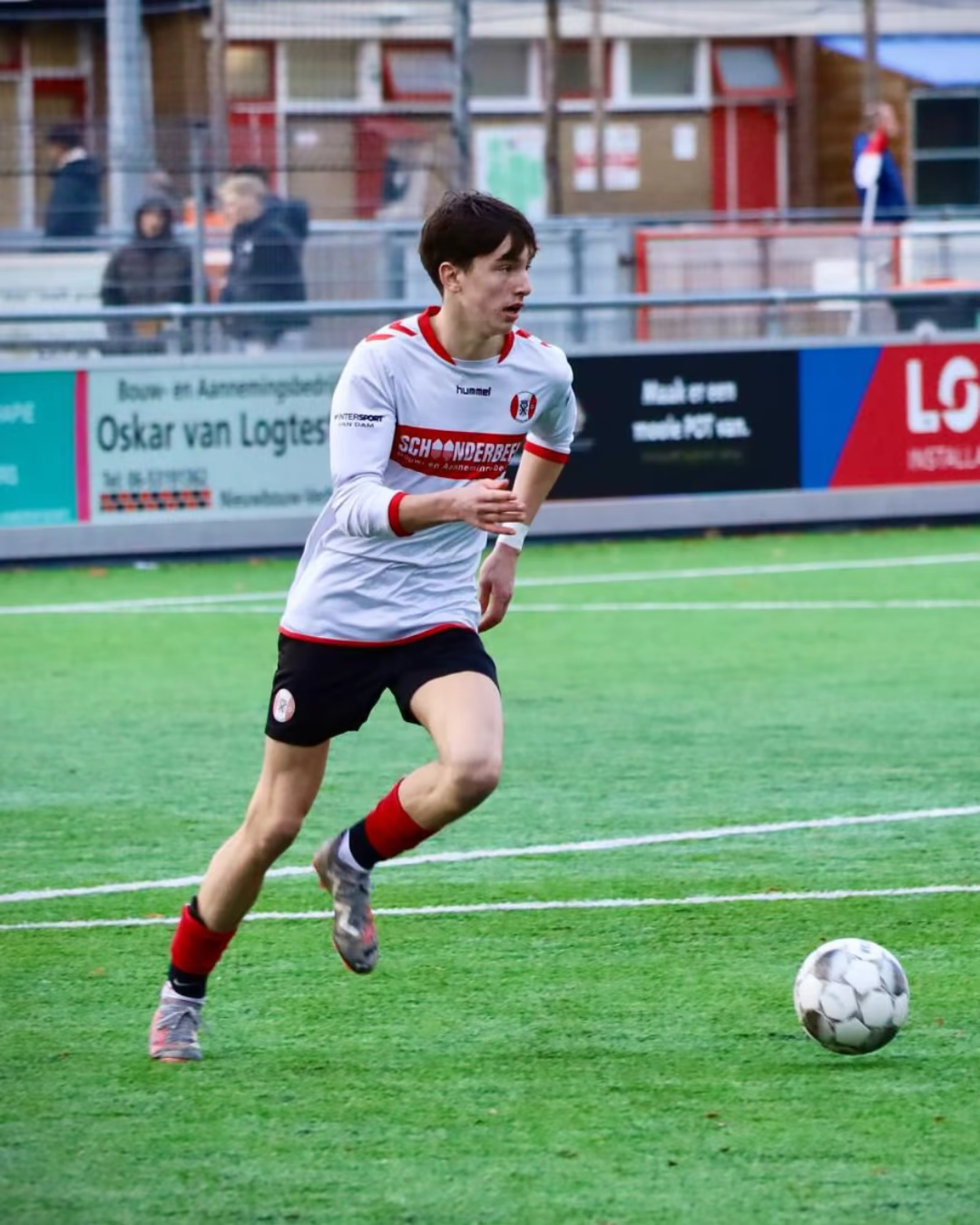 Age Buurma playing soccer