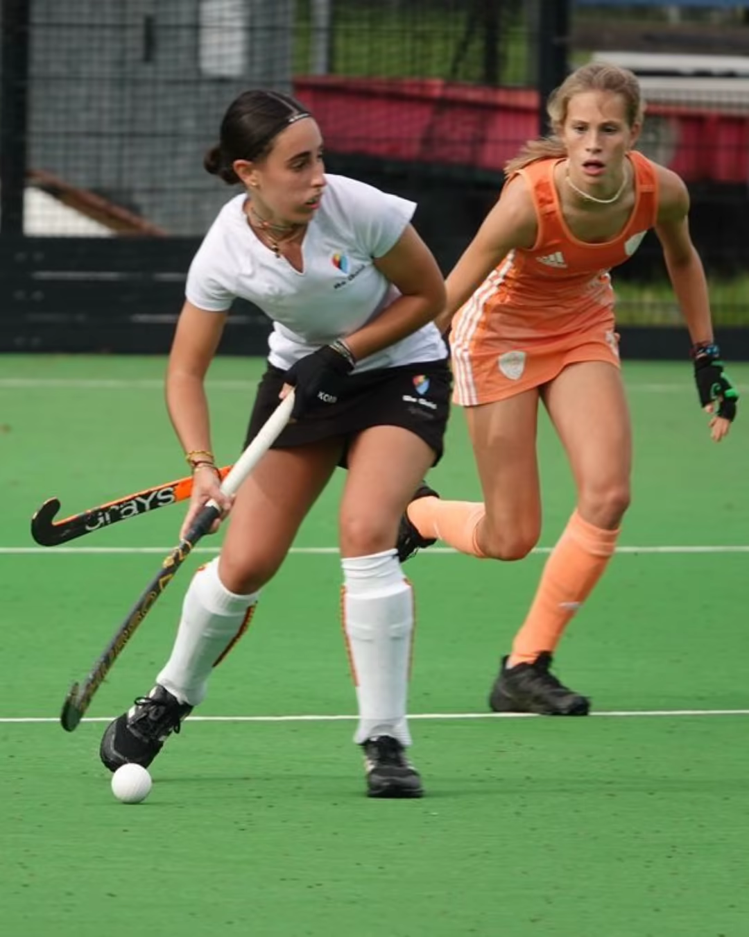 Eden Doucelin playing field hockey